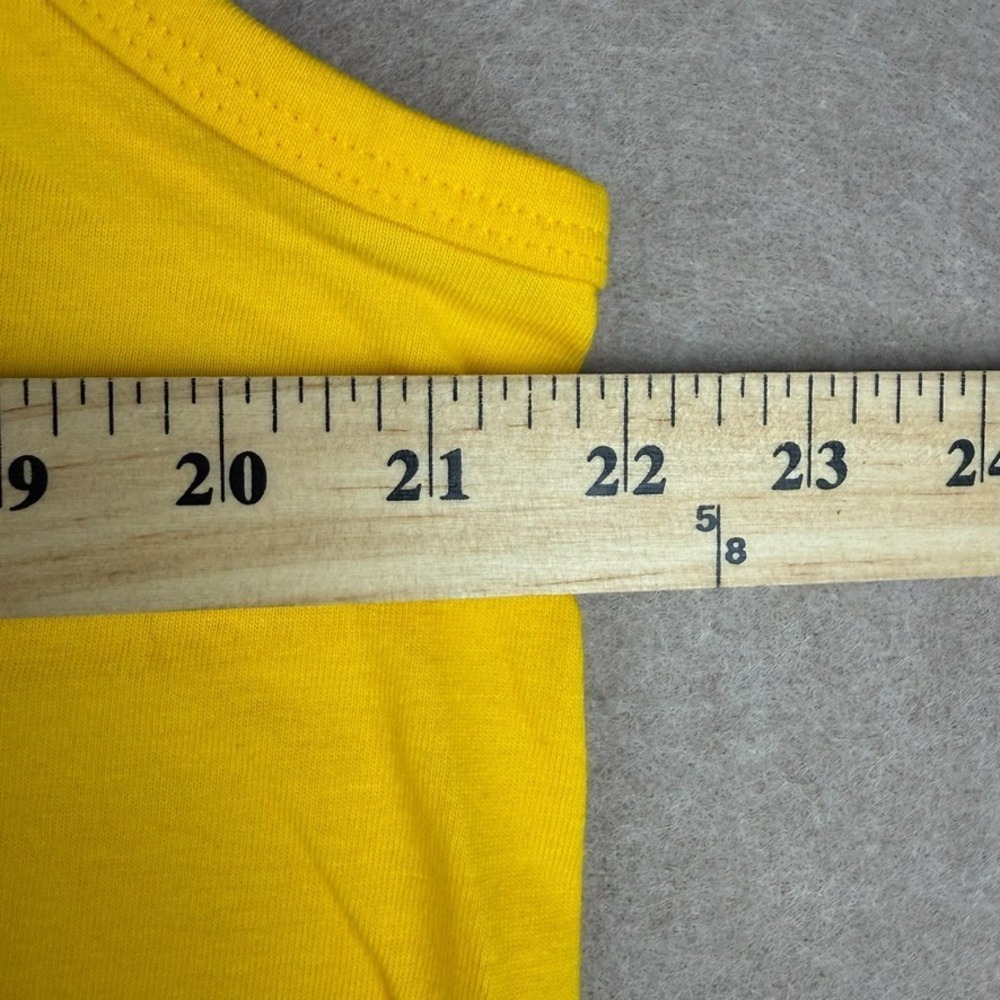 Stussy Guam Tank Top Mens L Yellow Streetwear Graphic Logo Sleeveless Tee - Picture 5 of 7